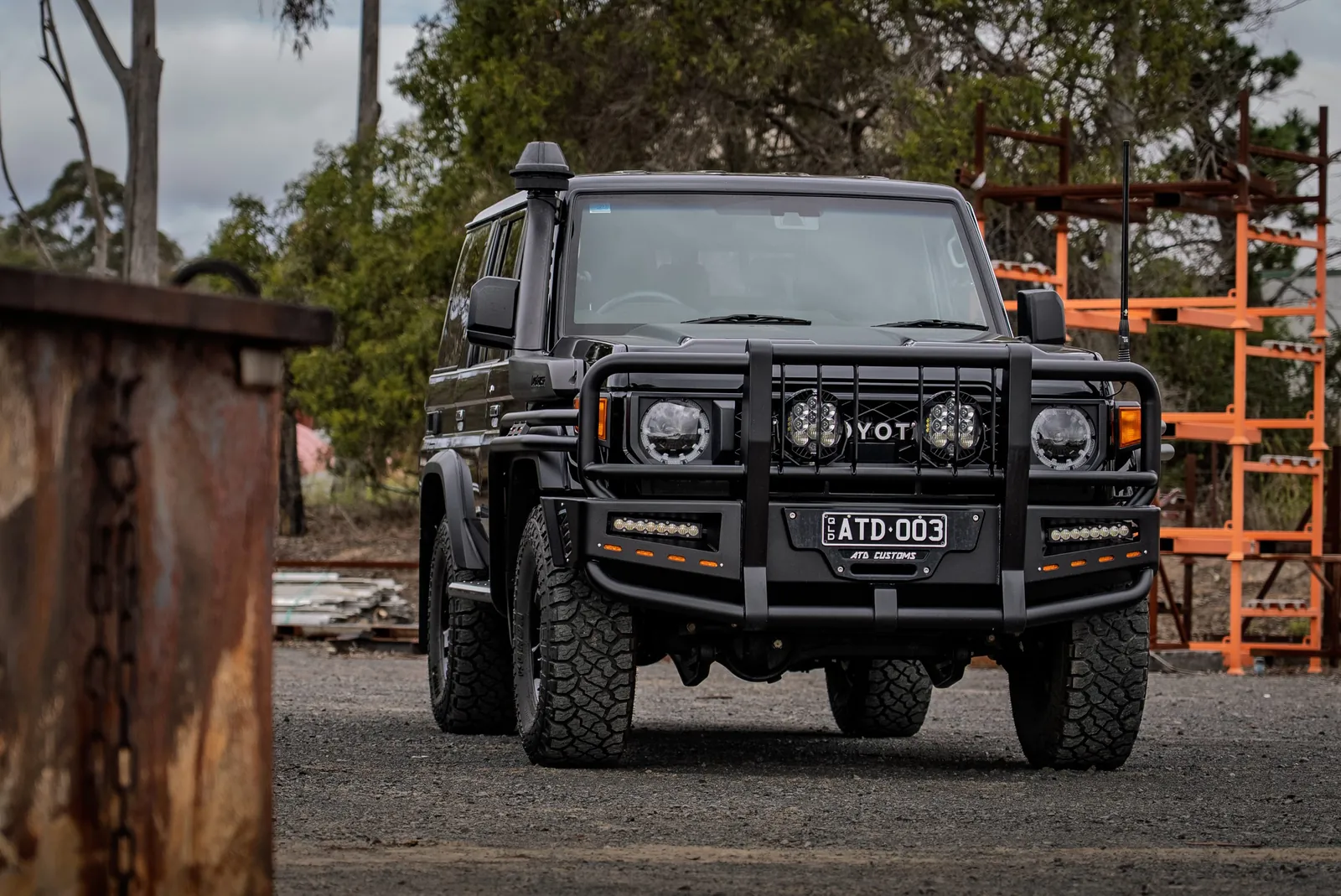 Custom Toyota LandCruiser photographed for ATD Customs