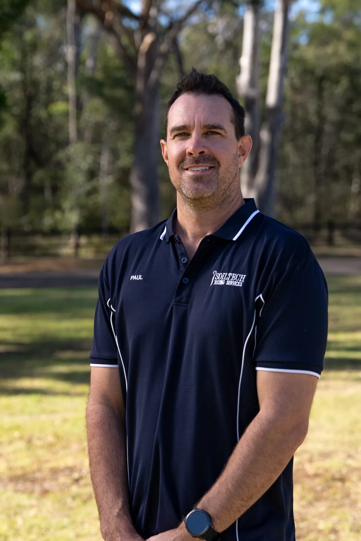 Paul from Soiltech in an outdoor business headshot